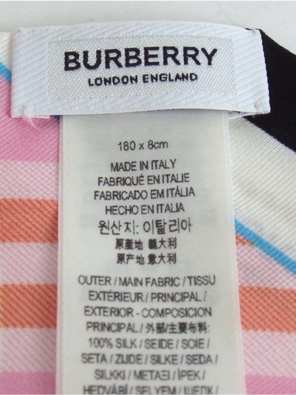 Burberry Signature Nova Check Silk Scarf 😍💕 - Picture 5 of 5